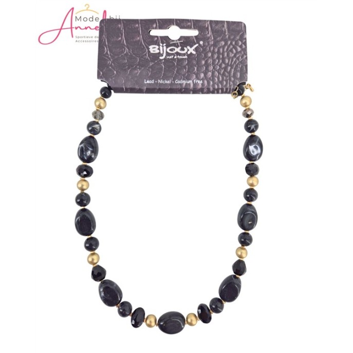 Bijoux Ketting kort 8110740 Zwart goud Bijoux Ketting kort 8110740 Zwart goud